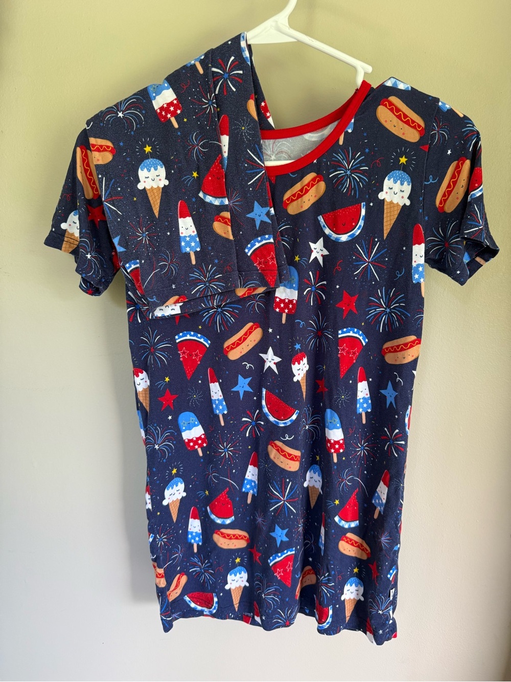 Little Sleepies Size 16 Fireworks Print short Set